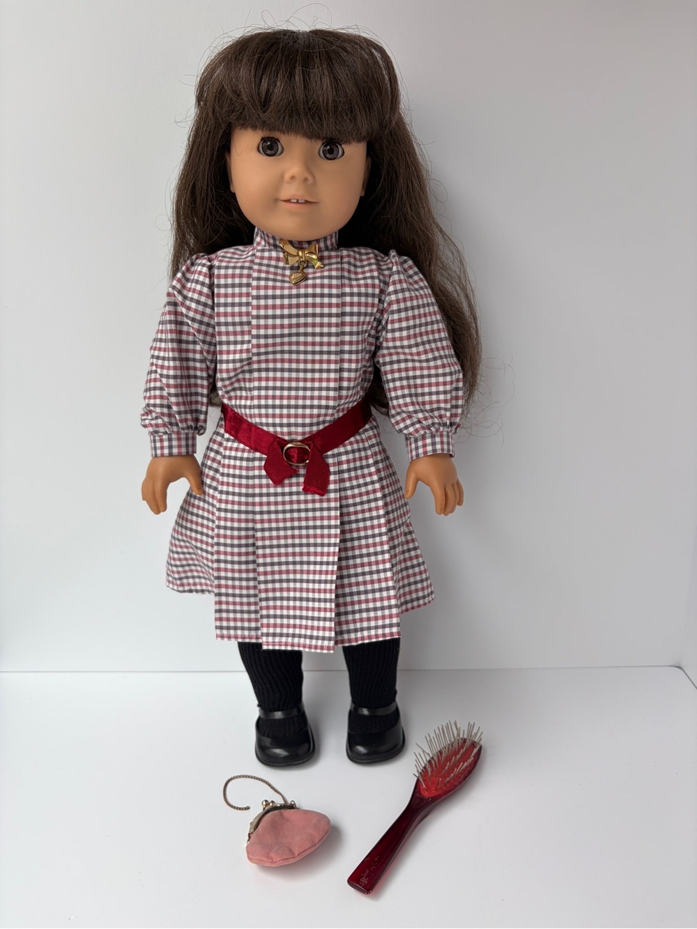Pleasant Company Samantha Doll In Meet Outfit Locket - American Girl